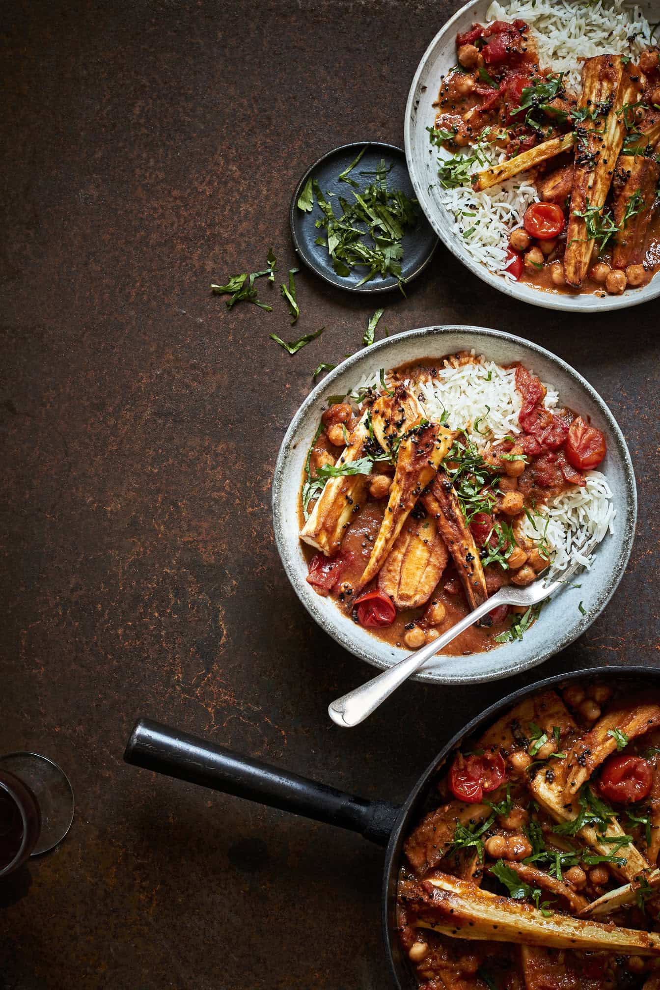 Romige pastinaakcurry