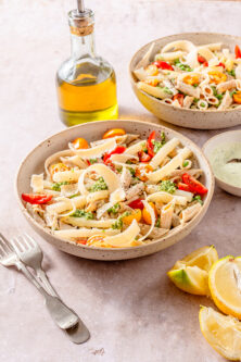 Romige pasta met asperge en pesto