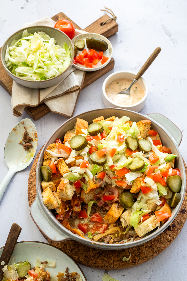 Cheeseburger ovenschotel